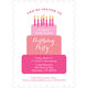 Tiered Cake Birthday Invitations Image 5 of 5
